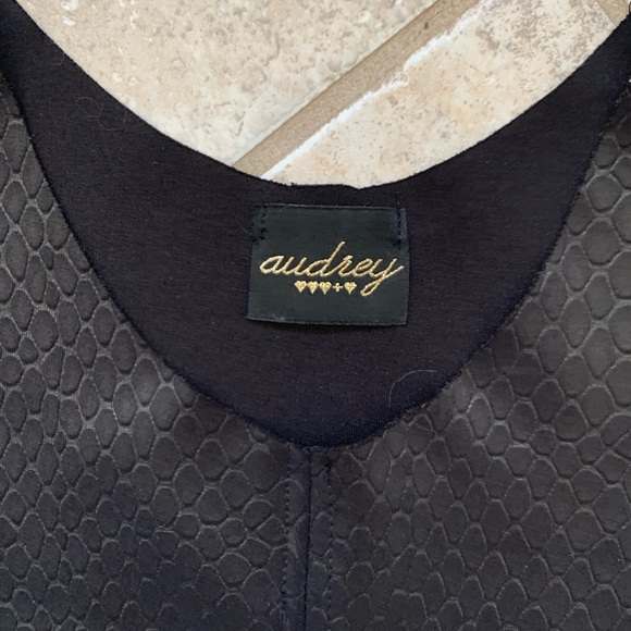 Boutique Leather Black Dress - Picture 3 of 4